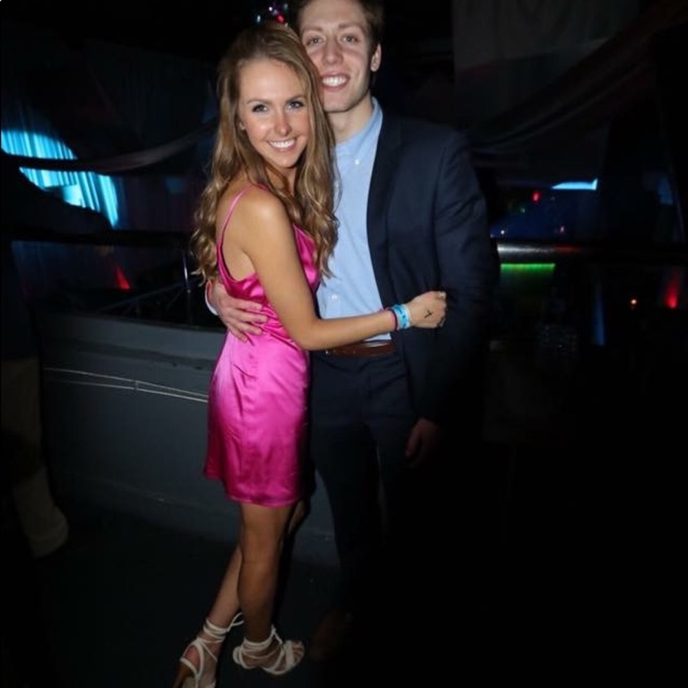 Hot pink Bebe dress